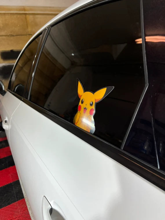 Pikachu Motion Peeker Sticker, Waterproof, anti-fading, Perfect for cars, laptops, windows and more! Pokémon