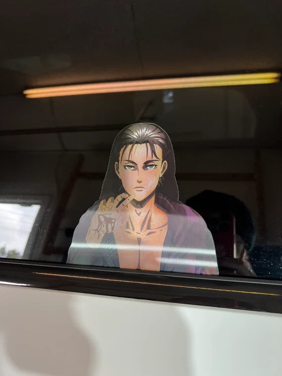 Eren Yeager Titan Motion Sticker, Waterproof, anti-fading, Perfect for cars, laptops, windows and more! Attack On Titan