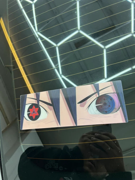 Sasuke Slap Motion Peeker Sticker, Waterproof, anti-fading, Perfect for cars, laptops, windows and more! Naruto