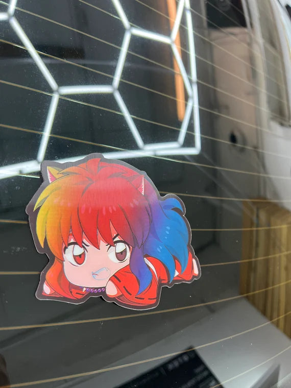 Inuyusha Motion Peeker Sticker, Waterproof, anti-fading, Perfect for cars, laptops, windows and more!