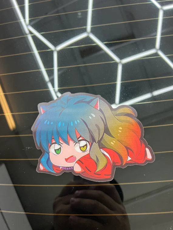 Inuyusha Motion Peeker Sticker, Waterproof, anti-fading, Perfect for cars, laptops, windows and more!