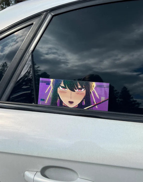 Yor Forger Slap Sticker, Car Slap Sticker, Waterproof, anti-fading, Perfect for cars, laptops, windows and more! Spy X Family Anime