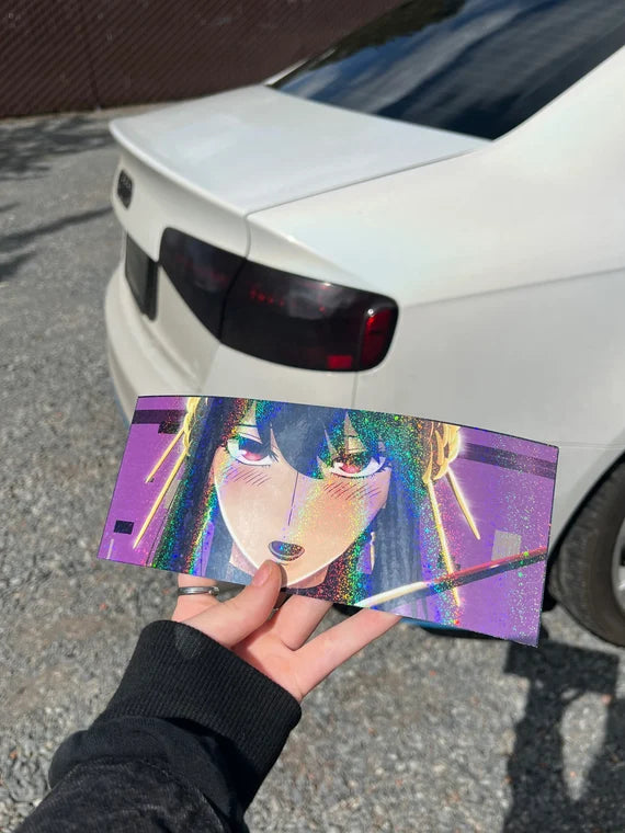 Yor Forger Slap Sticker, Car Slap Sticker, Waterproof, anti-fading, Perfect for cars, laptops, windows and more! Spy X Family Anime