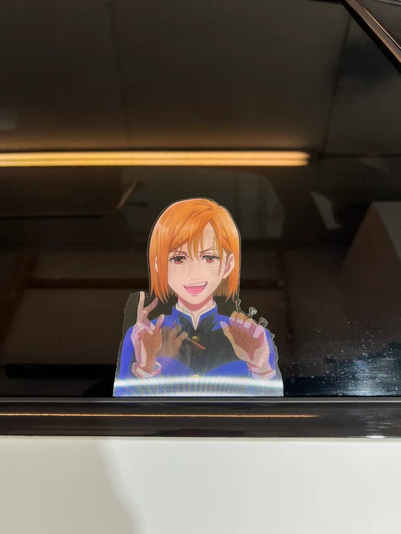 Nobara Motion Sticker, Waterproof, anti-fading, Perfect for cars, laptops, windows and more! Jujitsu Kaisen