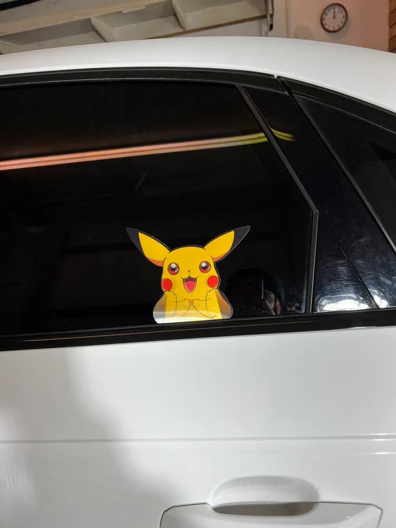 Pikachu Motion Peeker Sticker, Waterproof, anti-fading, Perfect for cars, laptops, windows and more! Pokémon