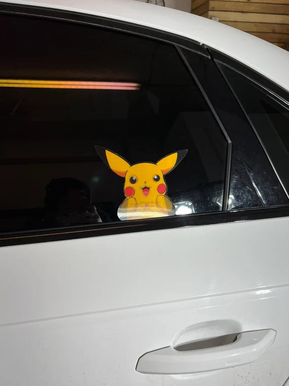 Pikachu Motion Peeker Sticker, Waterproof, anti-fading, Perfect for cars, laptops, windows and more! Pokémon