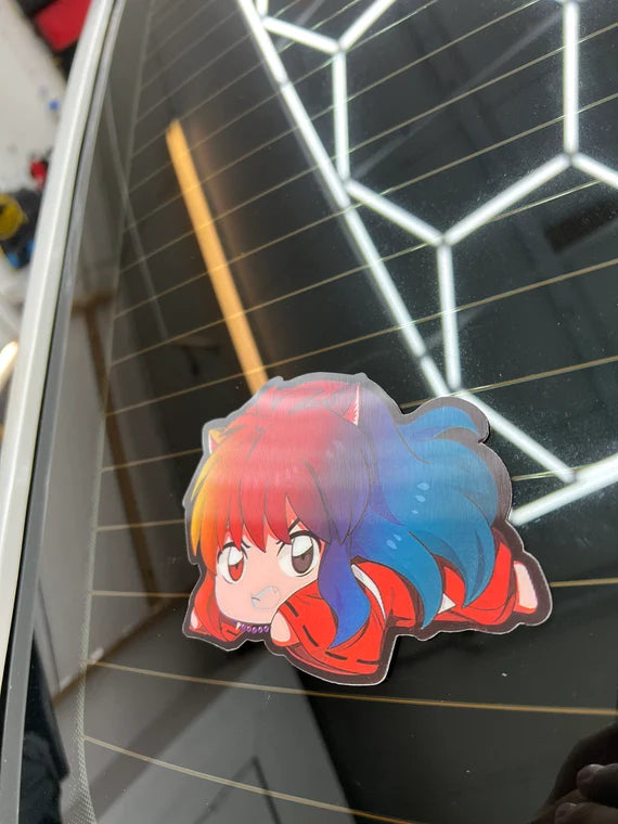 Inuyusha Motion Peeker Sticker, Waterproof, anti-fading, Perfect for cars, laptops, windows and more!