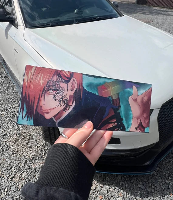 Nobara Kugasaki Slap Sticker, Waterproof, anti-fading, Perfect for cars, laptops, windows and more! Jujitsu Kaisen