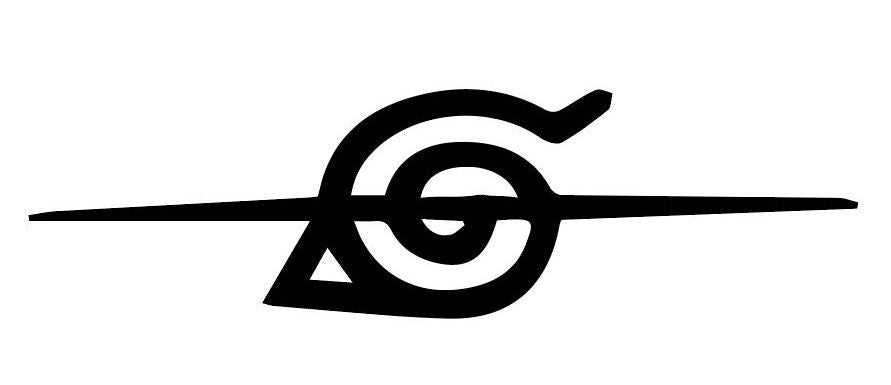 Naruto Itachi Hidden Leaf Headband Vinyl Decal