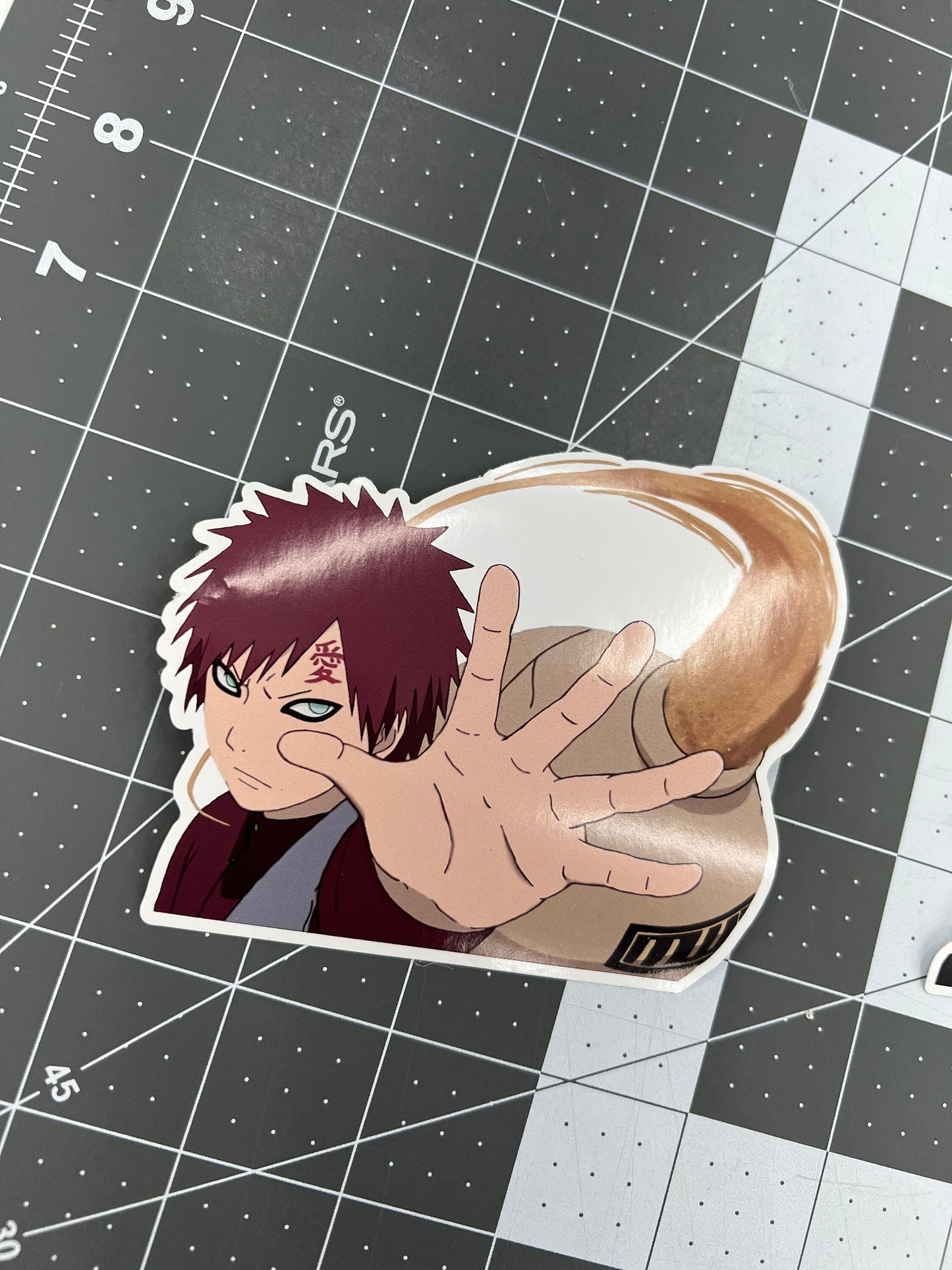 Gaara of the Sand Naruto Sticker, Waterproof, anti-fading, Perfect for cars, laptops, windows and more!