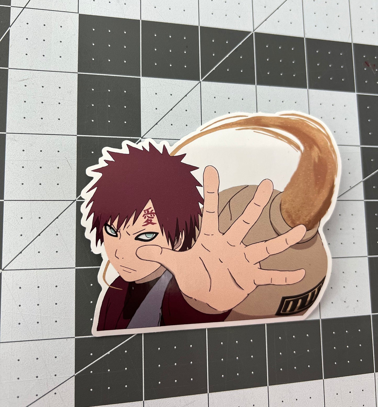 Gaara of the Sand Naruto Sticker, Waterproof, anti-fading, Perfect for cars, laptops, windows and more!