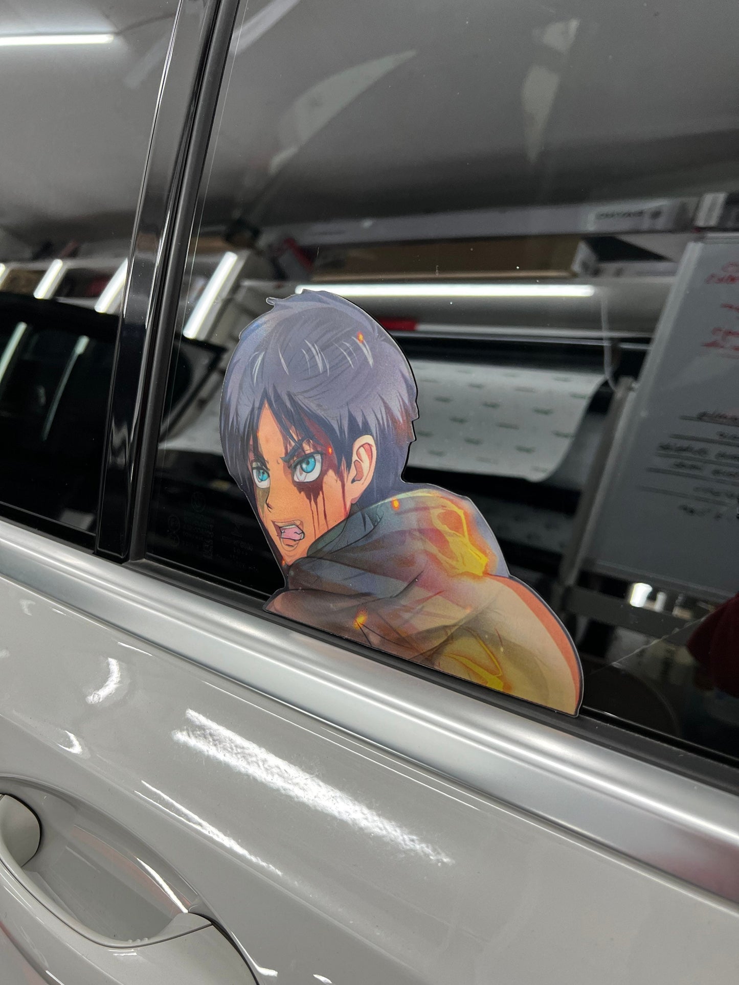 Eren Jaeger Motion Sticker, Waterproof, anti-fading, Perfect for cars, laptops, windows and more! Attack On Titan