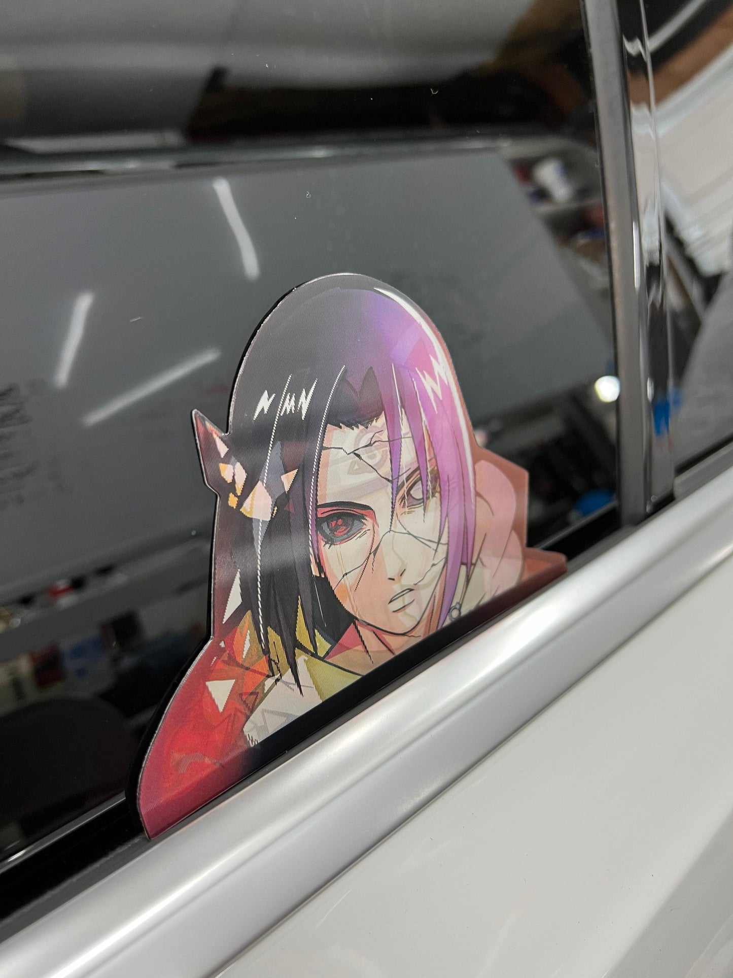 Itachi Uchiha Motion Peeker Sticker, Waterproof, anti-fading, Perfect for cars, laptops, windows and more! Naruto