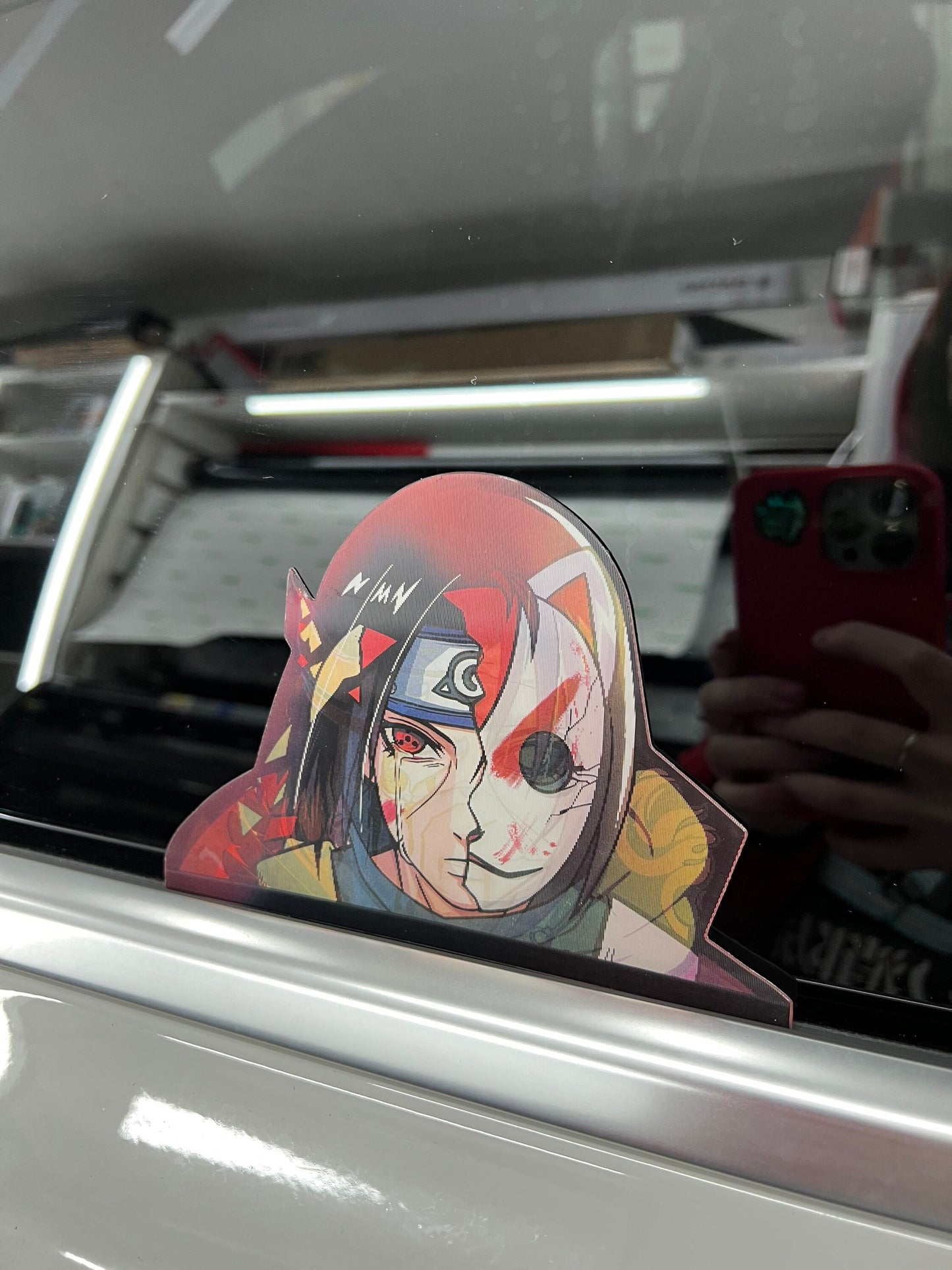 Itachi Uchiha Motion Peeker Sticker, Waterproof, anti-fading, Perfect for cars, laptops, windows and more! Naruto