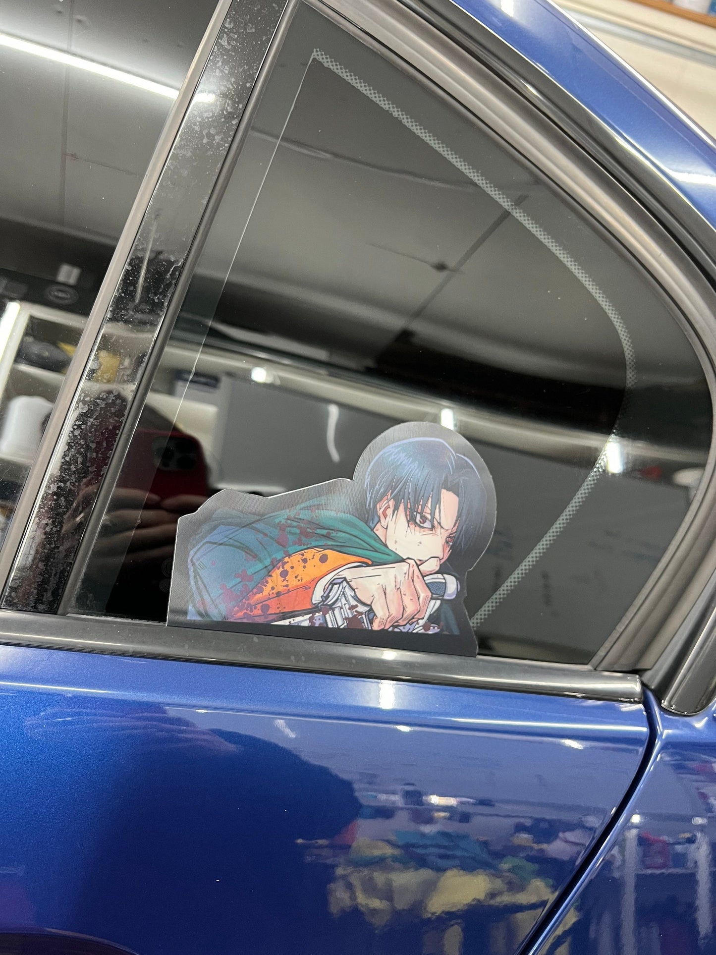 Levi Ackerman Motion Sticker, Waterproof, anti-fading, Perfect for cars, laptops, windows and more! Attack On Titan