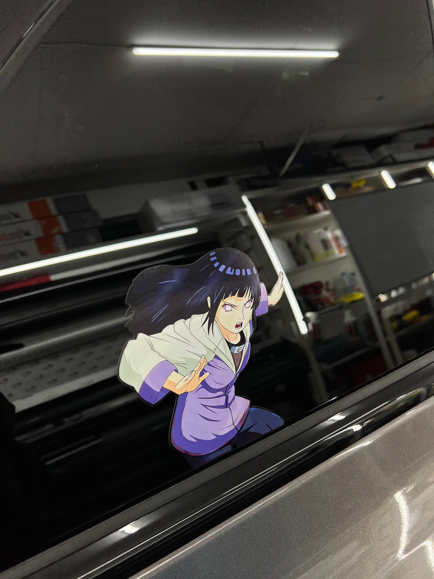 Hinata Hyuga Fighting Sticker, Waterproof, anti-fading, Perfect for cars, laptops, windows and more! Naruto Shippuden