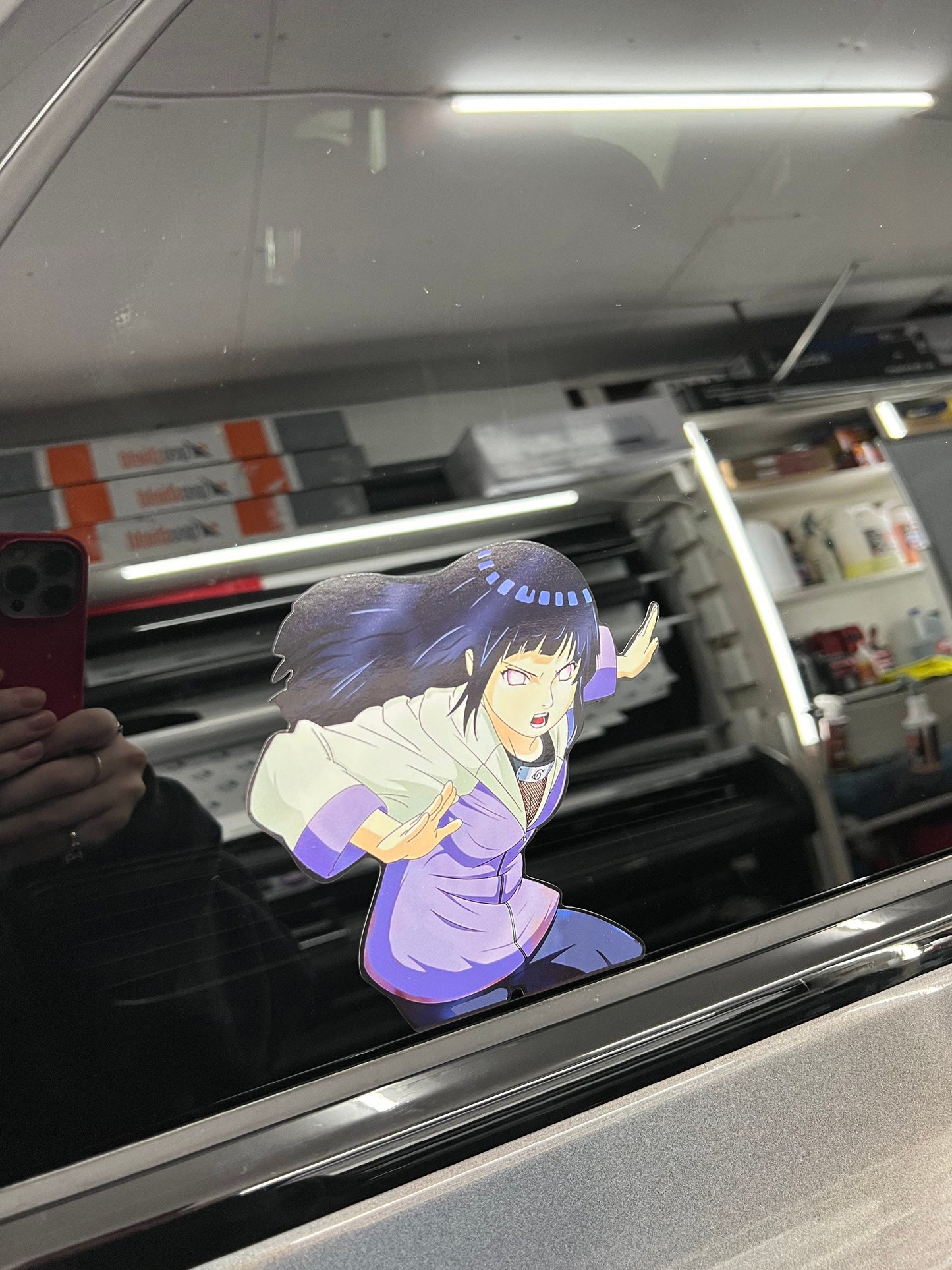 Hinata Hyuga Fighting Sticker, Waterproof, anti-fading, Perfect for cars, laptops, windows and more! Naruto Shippuden
