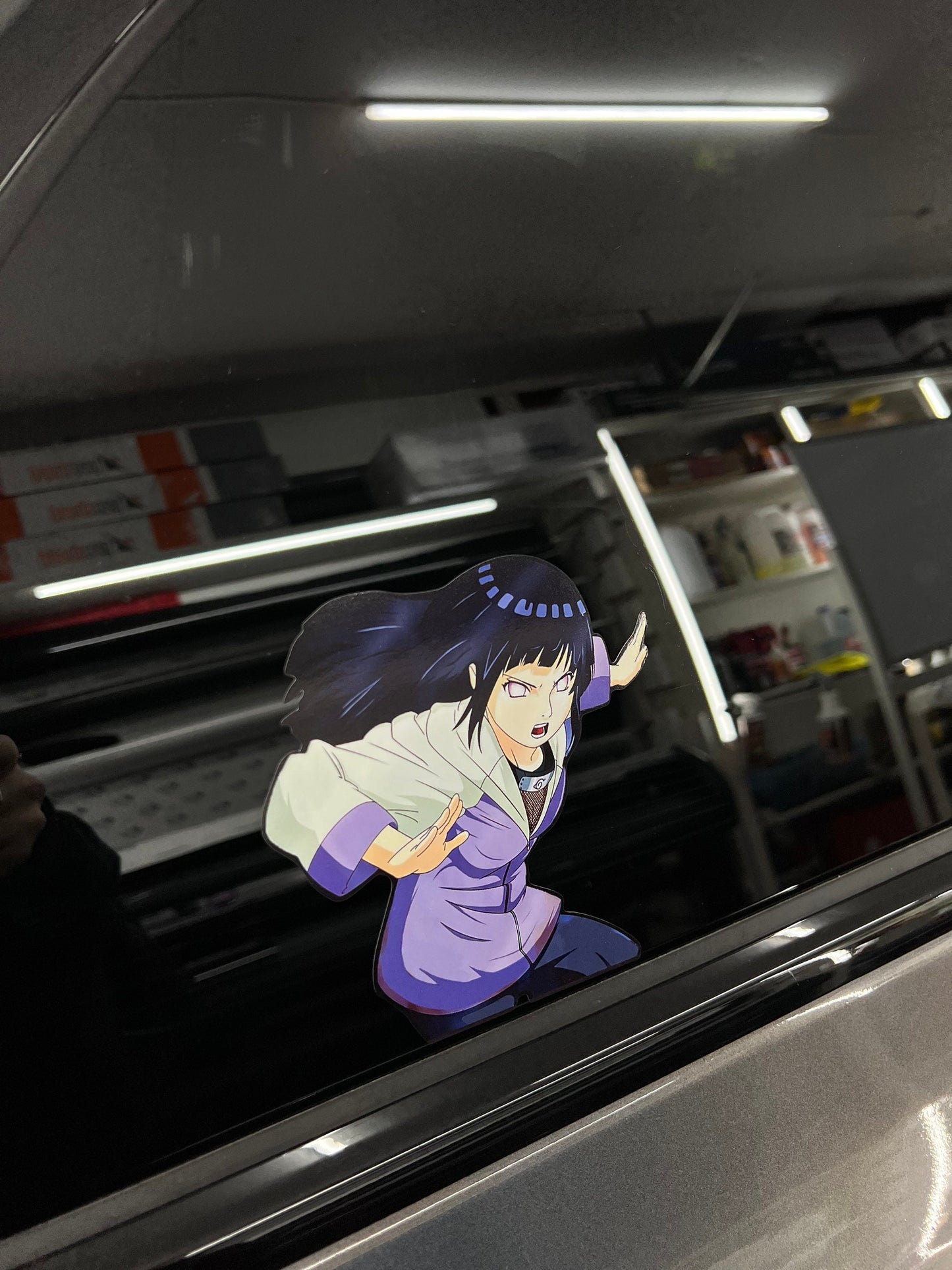 Hinata Hyuga Fighting Sticker, Waterproof, anti-fading, Perfect for cars, laptops, windows and more! Naruto Shippuden