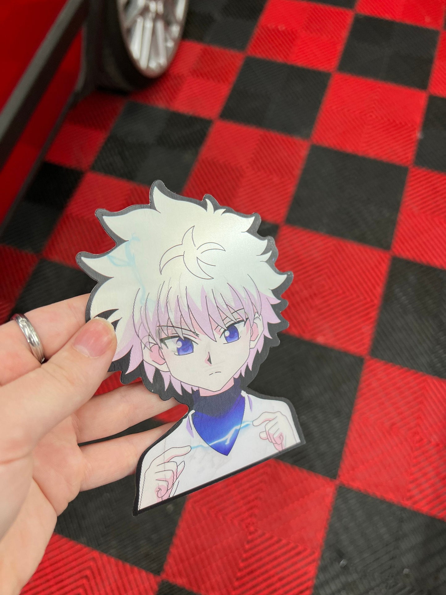 Killua Motion Sticker, Waterproof, anti-fading, Perfect for cars, laptops, windows and more! Hunter x Hunter