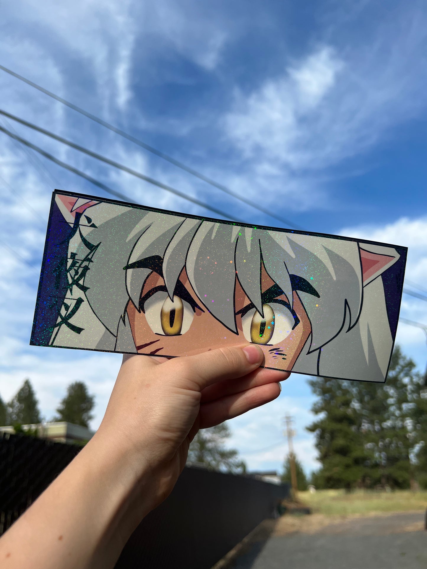 Inuyusha Slap Sticker, Waterproof, anti-fading, Perfect for cars, laptops, windows and more! Inuyusha