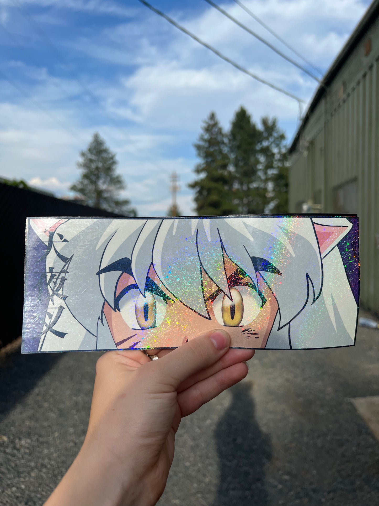 Inuyusha Slap Sticker, Waterproof, anti-fading, Perfect for cars, laptops, windows and more! Inuyusha