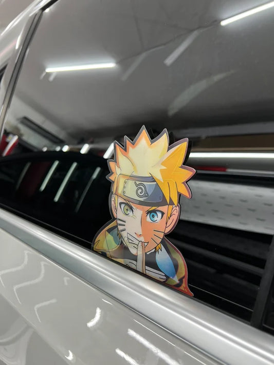 Naruto Uzamaki Motion Peeker Sticker, Waterproof, anti-fading, Perfect for cars, laptops, windows and more!