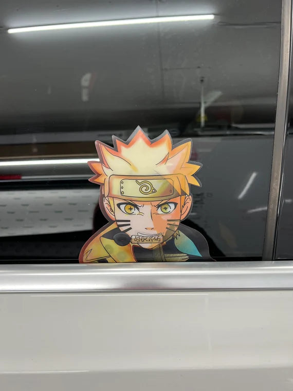 Naruto Uzamaki Motion Peeker Sticker, Waterproof, anti-fading, Perfect for cars, laptops, windows and more!