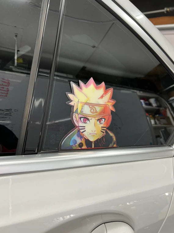 Naruto Uzamaki Motion Peeker Sticker, Waterproof, anti-fading, Perfect for cars, laptops, windows and more!