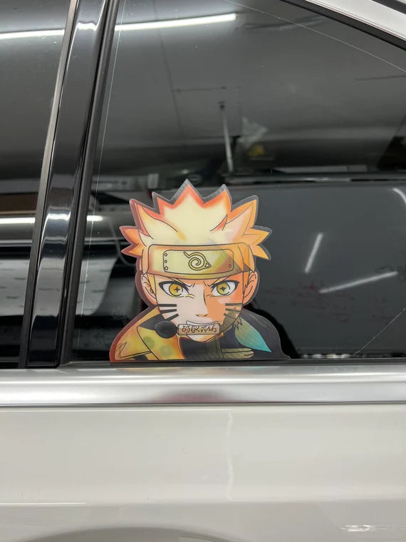 Naruto Uzamaki Motion Peeker Sticker, Waterproof, anti-fading, Perfect for cars, laptops, windows and more!