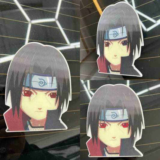 Itachi Uchiha Motion Peeker Sticker, Waterproof, anti-fading, Perfect for cars, laptops, windows and more! Naruto