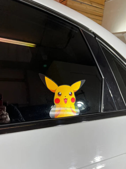 Pikachu Motion Peeker Sticker, Waterproof, anti-fading, Perfect for cars, laptops, windows and more! Pokémon