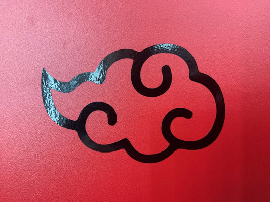 Akatsuki Cloud Decal 6in Waterproof Perfect for cars, mugs, decor, High Quality Premium Sticker