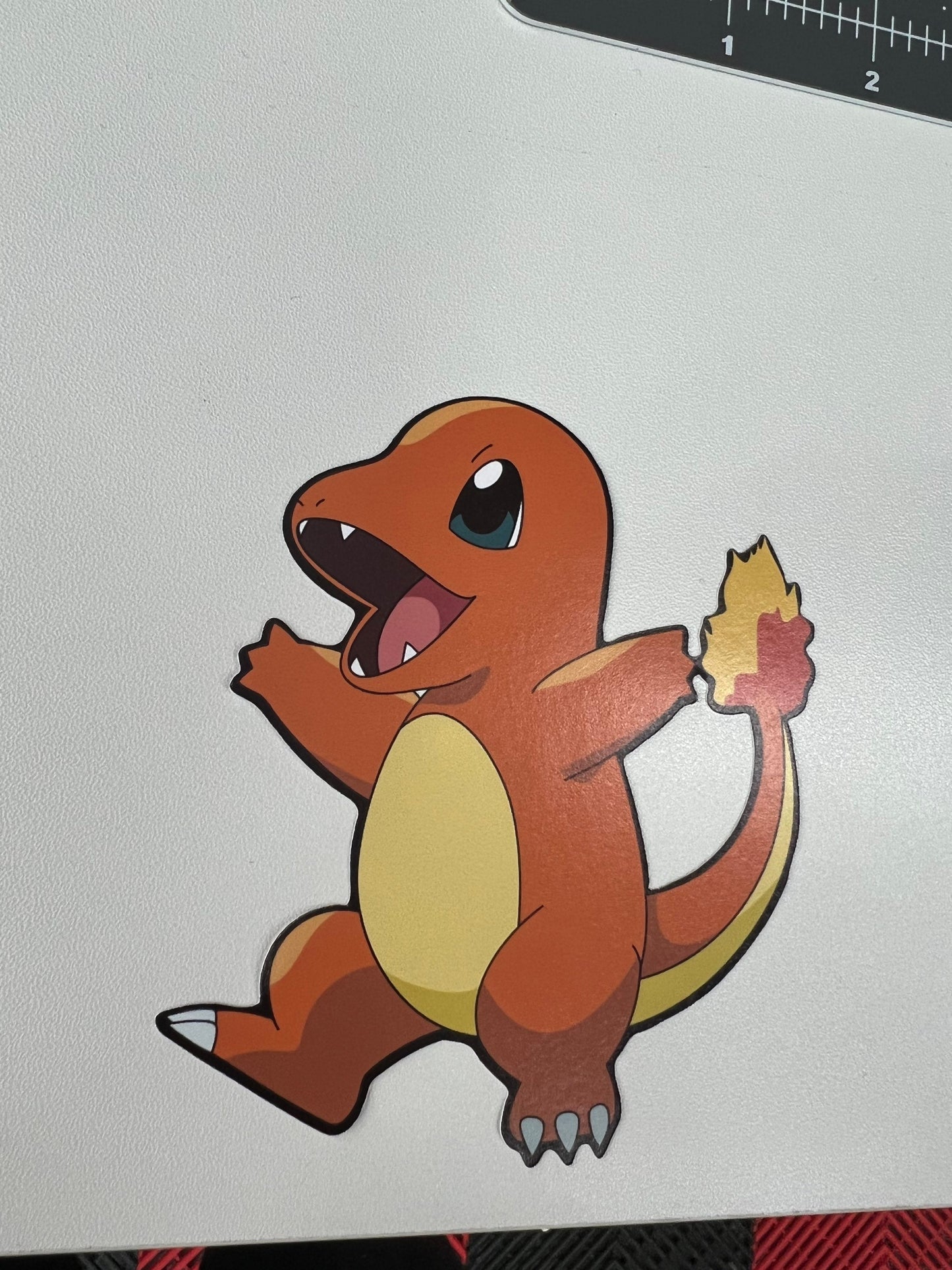 Cute Charmander Sticker, Waterproof, anti-fading, Perfect for cars, laptops, windows and more! Pokémon