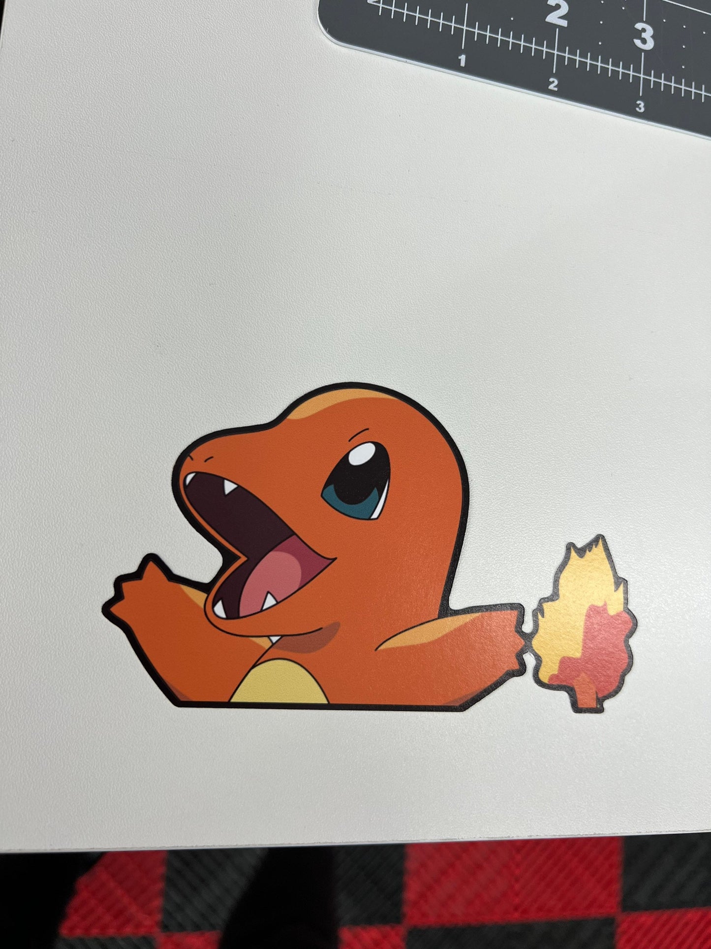 Charmander Peeker Sticker, Waterproof, anti-fading, Perfect for cars, laptops, windows and more! Pokémon