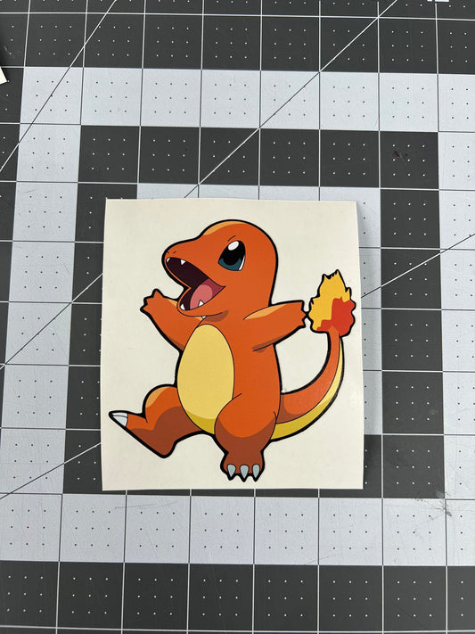 Cute Charmander Sticker, Waterproof, anti-fading, Perfect for cars, laptops, windows and more! Pokémon