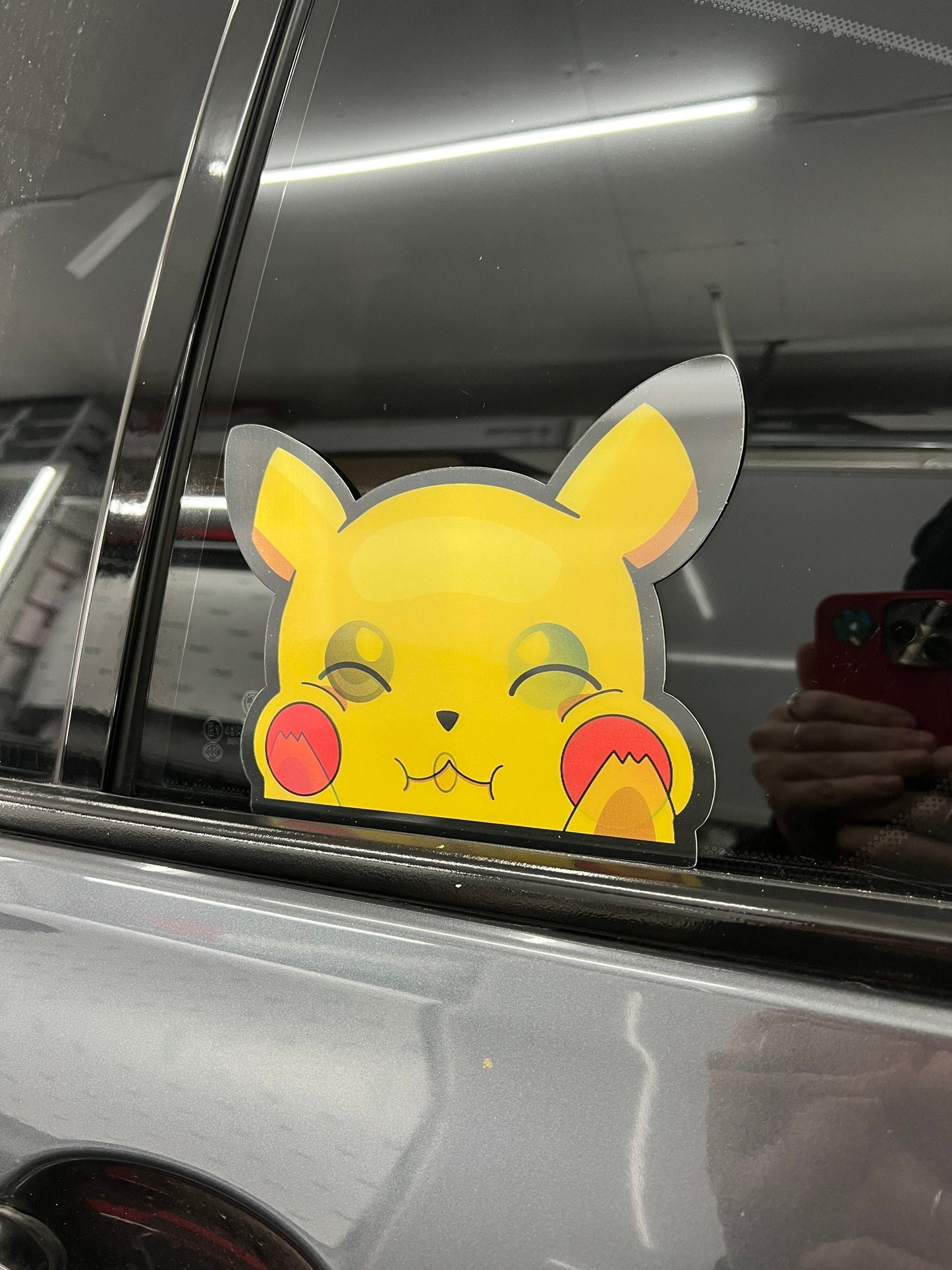 Pikachu Motion Peeker Sticker, Waterproof, anti-fading, Perfect for cars, laptops, windows and more! Pokémon