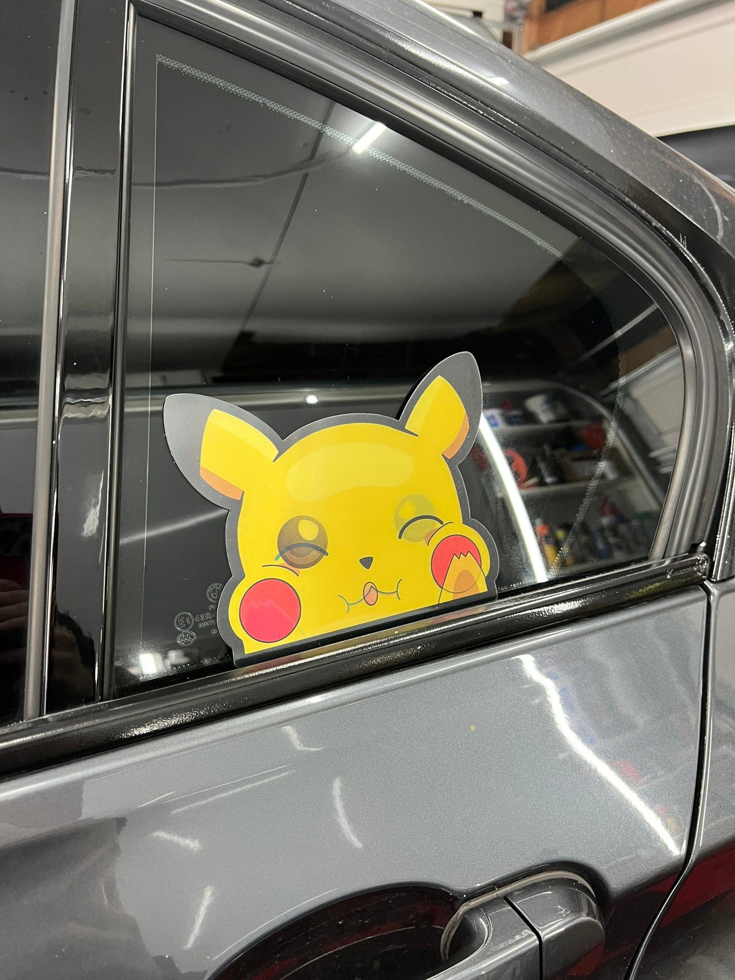 Pikachu Motion Peeker Sticker, Waterproof, anti-fading, Perfect for cars, laptops, windows and more! Pokémon