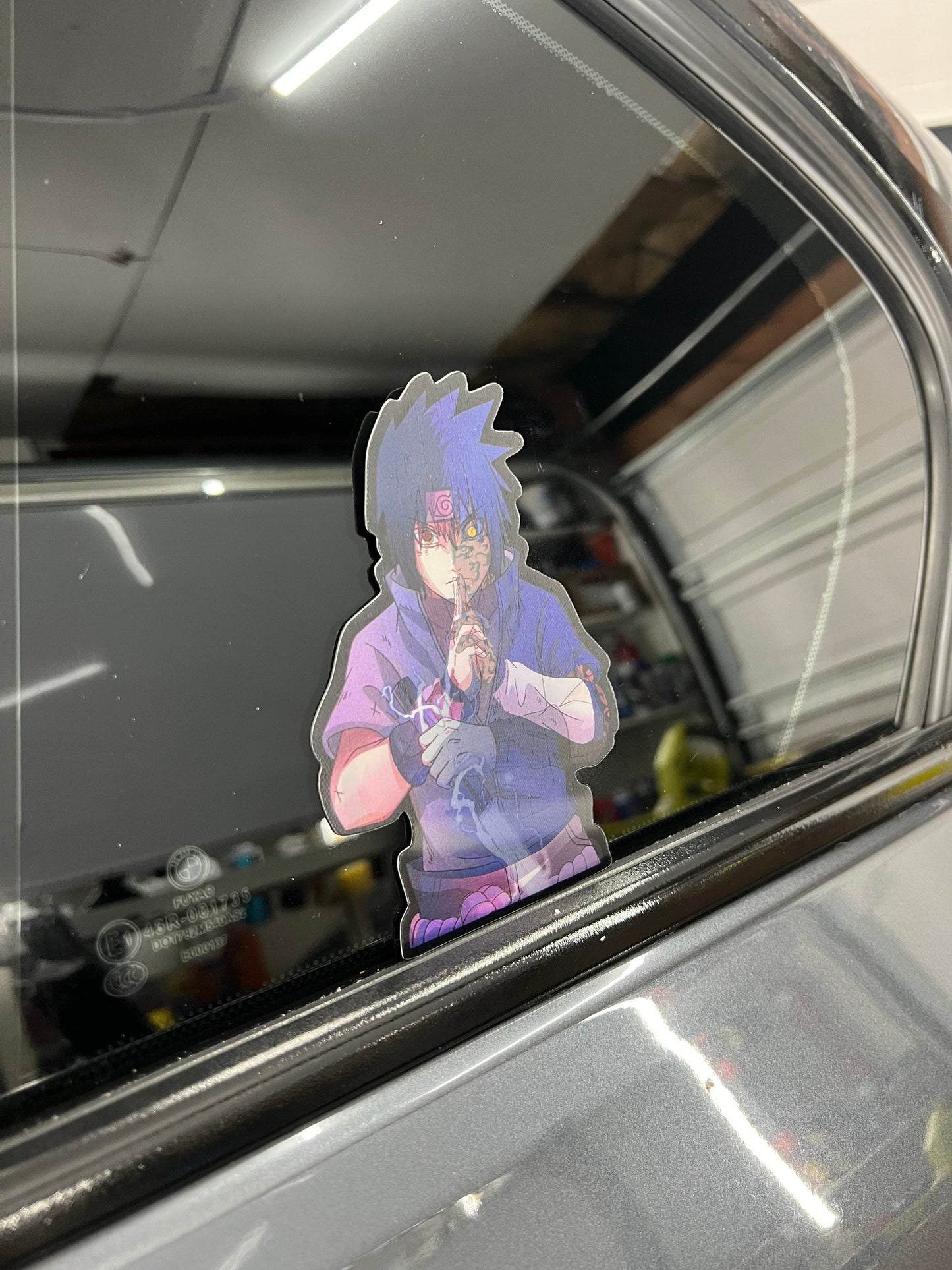 Sasuke Uchiha Motion Peeker Sticker, Waterproof, anti-fading, Perfect for cars, laptops, windows and more! Naruto