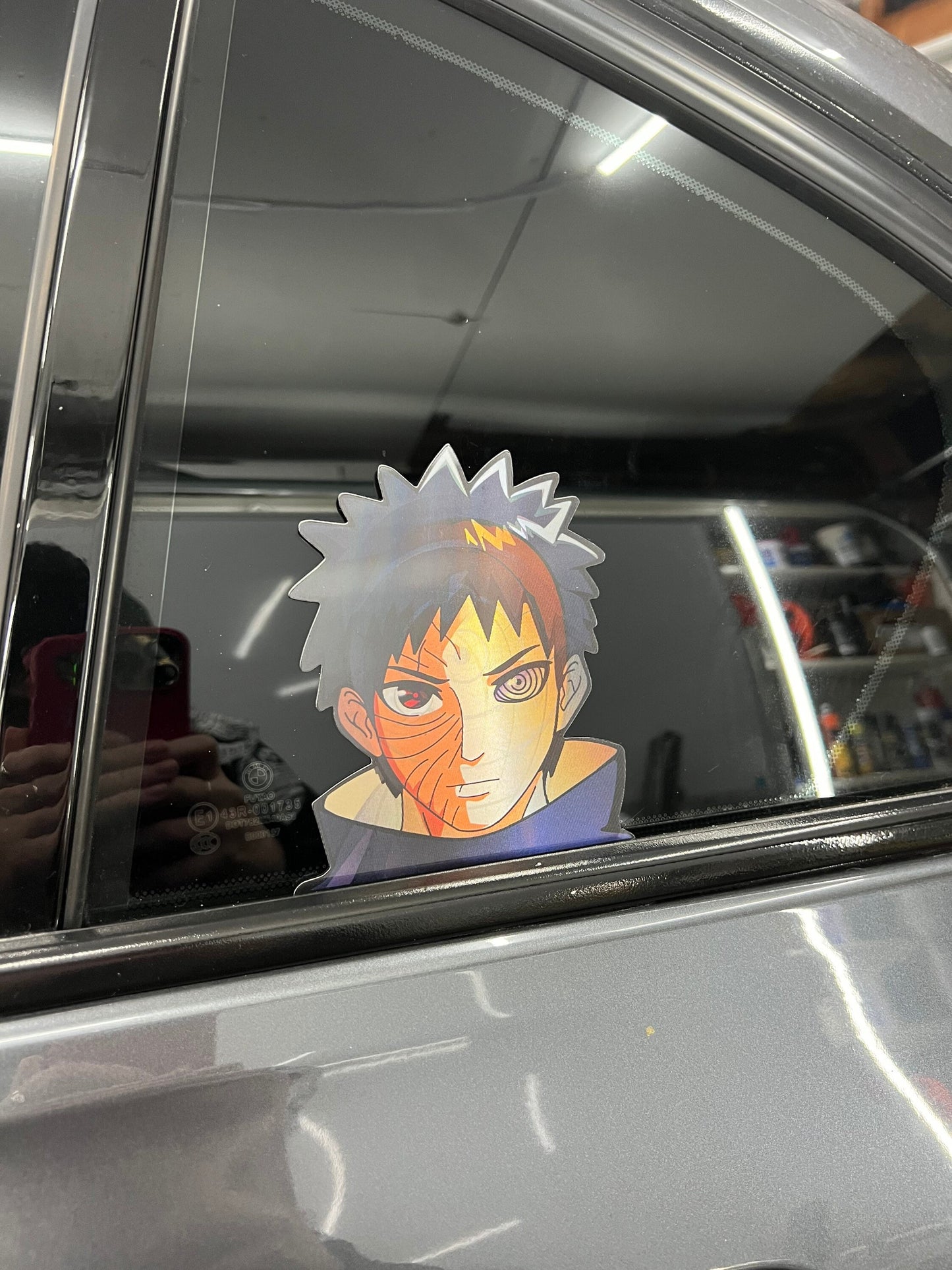 Obito Uchiha Motion Peeker Sticker, Waterproof, anti-fading, Perfect for cars, laptops, windows and more! Naruto