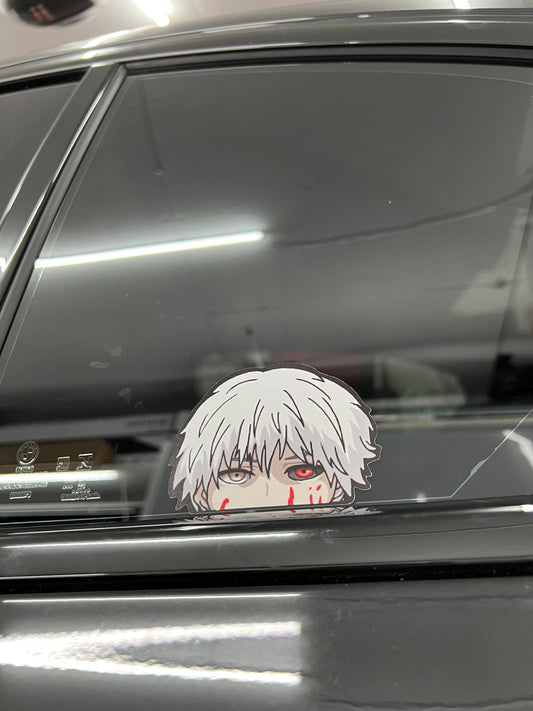 KANEKI Peeker Sticker Tokyo Ghoul, Waterproof Perfect for cars, mugs, decor, High Quality Premium Sticker