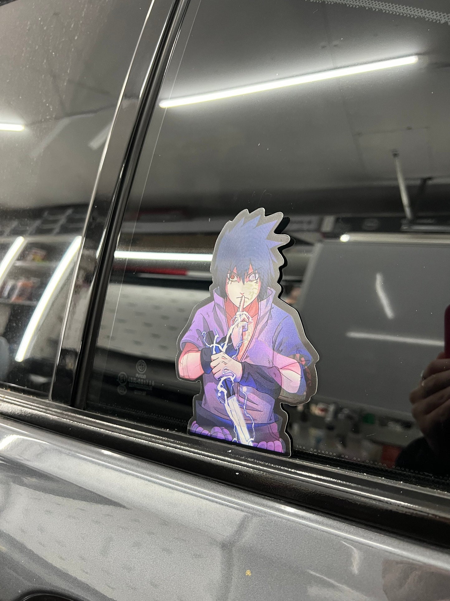 Sasuke Uchiha Motion Peeker Sticker, Waterproof, anti-fading, Perfect for cars, laptops, windows and more! Naruto