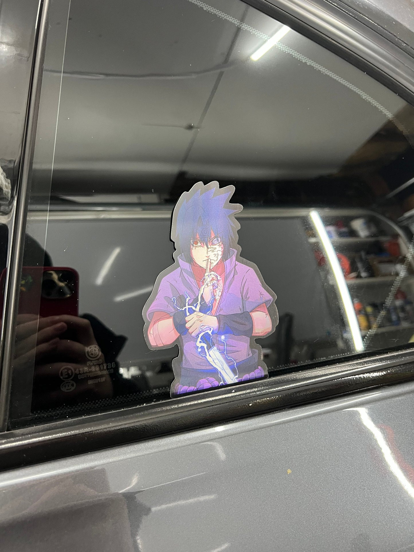 Sasuke Uchiha Motion Peeker Sticker, Waterproof, anti-fading, Perfect for cars, laptops, windows and more! Naruto