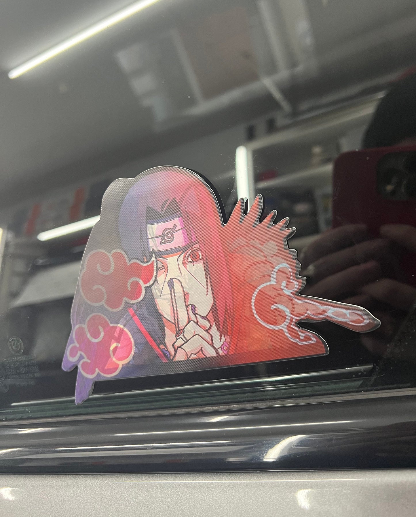 Itachi Uchiha Motion Peeker Sticker, 4 Different Images, Waterproof, anti-fading, Perfect for cars, laptops, windows and more! Naruto