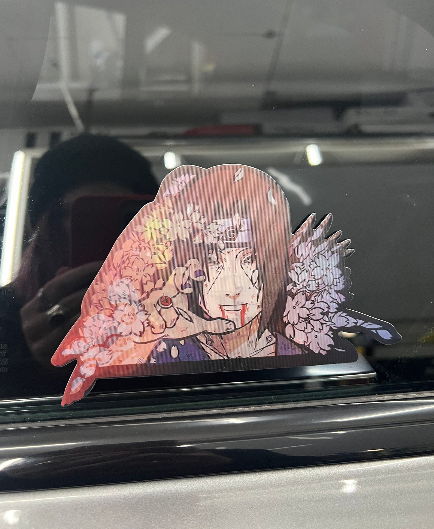 Itachi Uchiha Motion Peeker Sticker, 4 Different Images, Waterproof, anti-fading, Perfect for cars, laptops, windows and more! Naruto