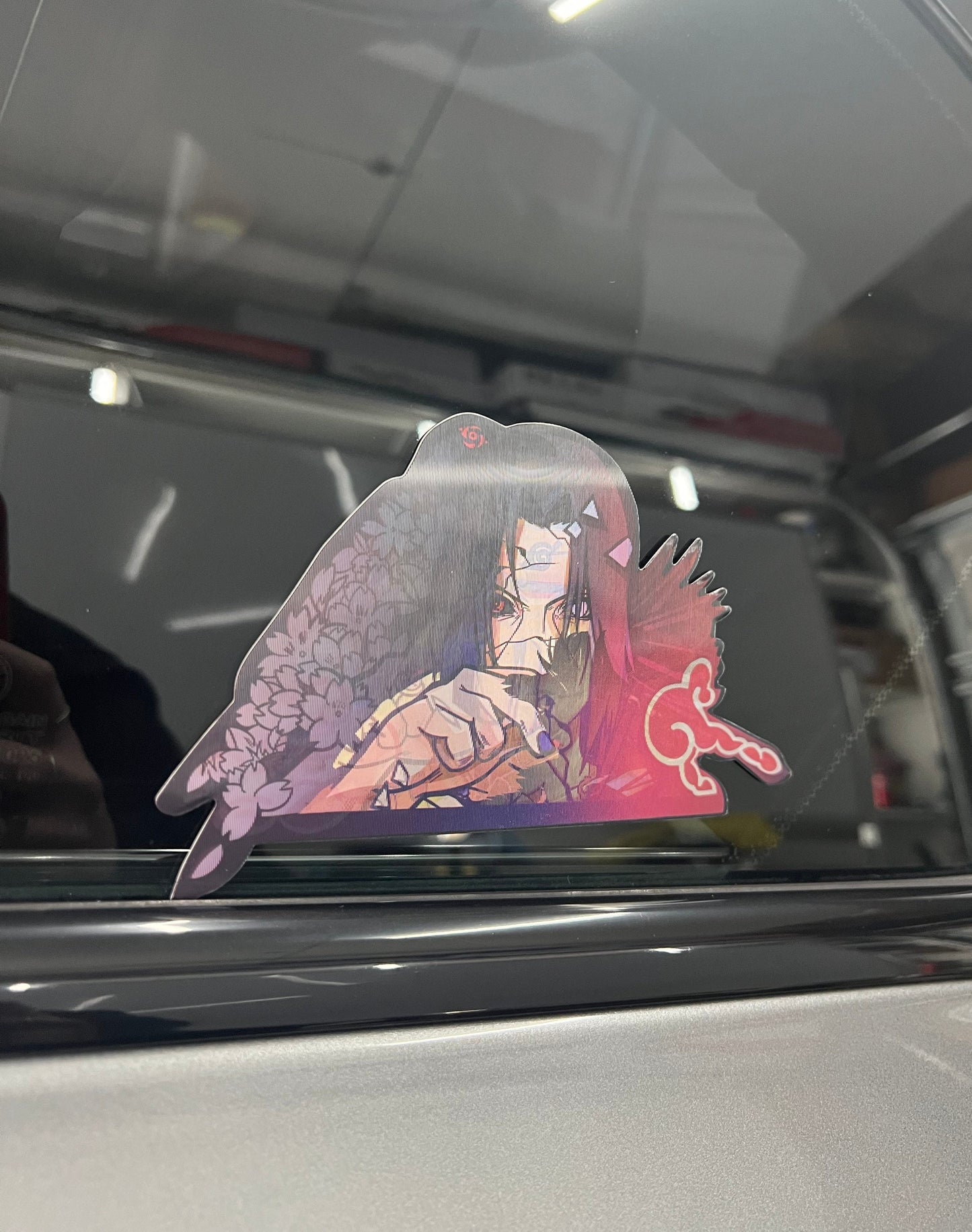 Itachi Uchiha Motion Peeker Sticker, 4 Different Images, Waterproof, anti-fading, Perfect for cars, laptops, windows and more! Naruto