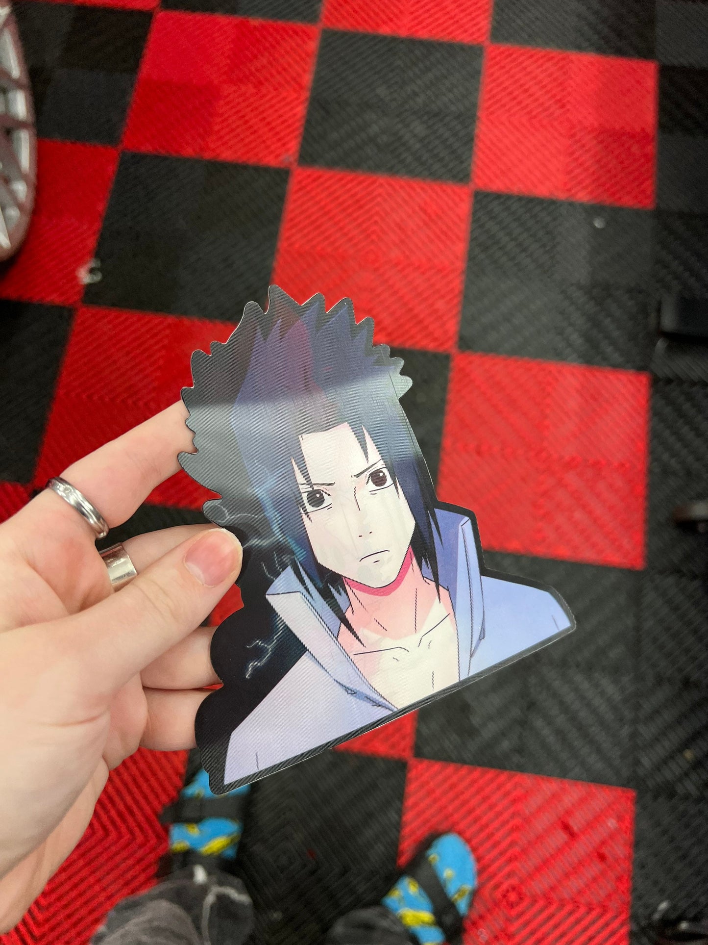 Uchiha Sasuke Motion Sticker, Waterproof, anti-fading, Perfect for cars, laptops, windows and more! Naruto Shippuden