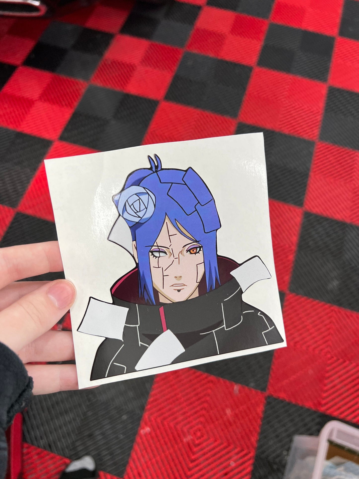 Akatsuki Konan Sticker, Waterproof, anti-fading, Perfect for cars, laptops, windows and more! Naruto Shippuden