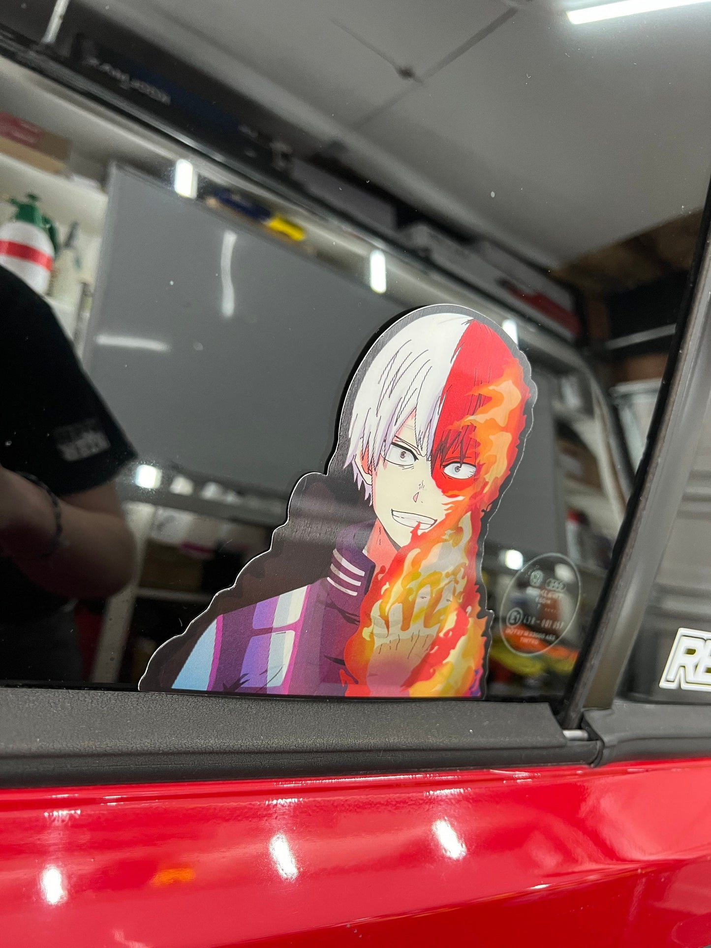 Todoroki Motion Sticker, Waterproof, anti-fading, Perfect for cars, laptops, windows and more! My Hero Academia