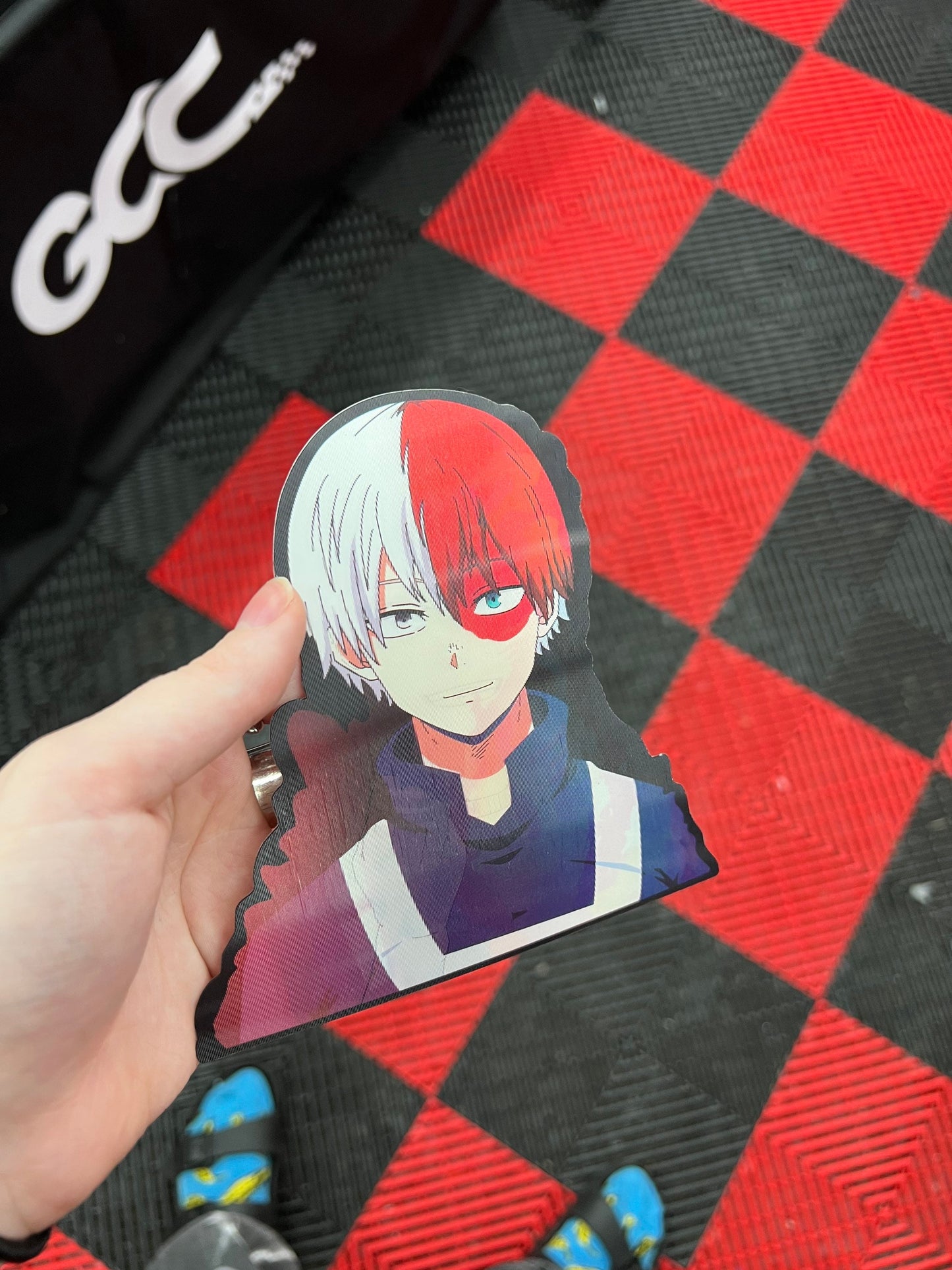 Todoroki Motion Sticker, Waterproof, anti-fading, Perfect for cars, laptops, windows and more! My Hero Academia