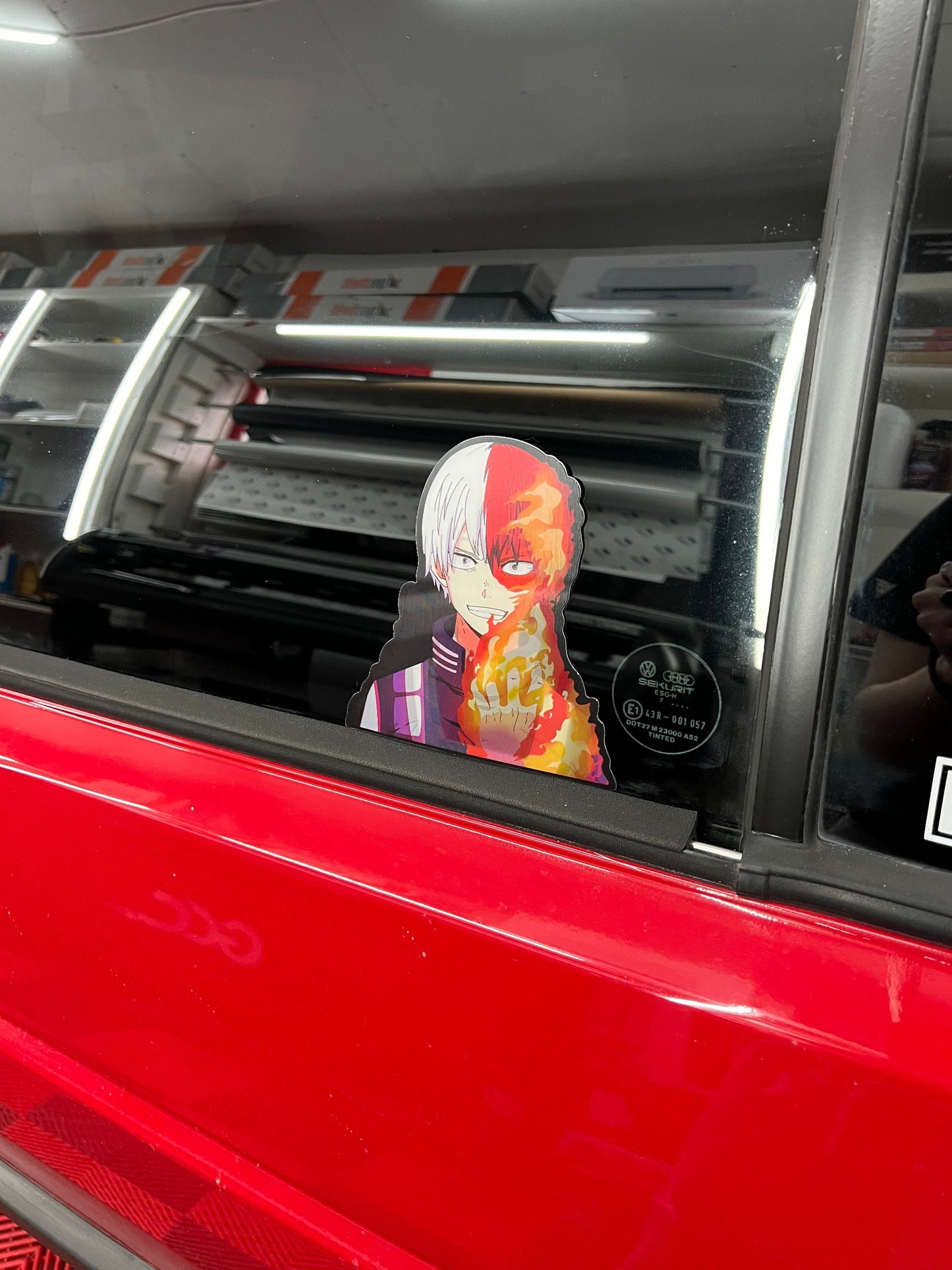 Todoroki Motion Sticker, Waterproof, anti-fading, Perfect for cars, laptops, windows and more! My Hero Academia